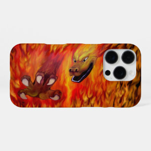 Funda Para iPhone 16 Pro Garfa de Dragón Rojo