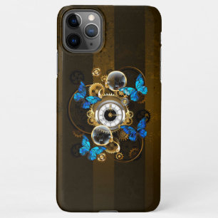 Funda Para iPhone 11Pro Max Gases de vapor y mariposas azules