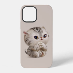 Funda Para iPhone 12 Gatito Dibujado a Mano Animal Bebé Lindo Simple