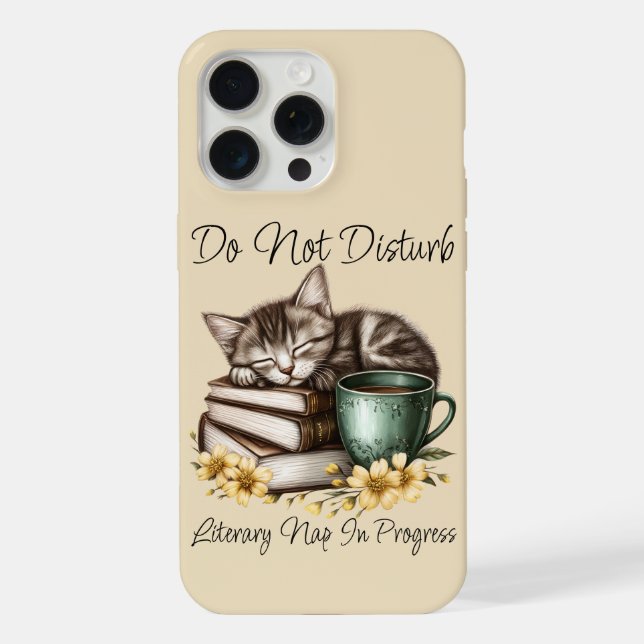 Funda Para iPhone Gatito Durmiente Gatito Precioso (Reverso )