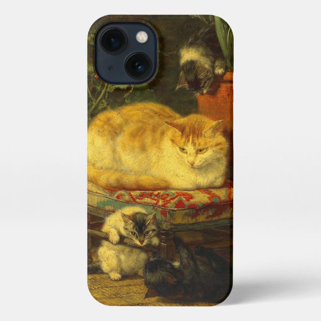 Funda Para iPhone Gatitos en juego (Reverso )