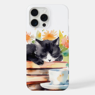Gato Acogedor Relajado en Acuarela
