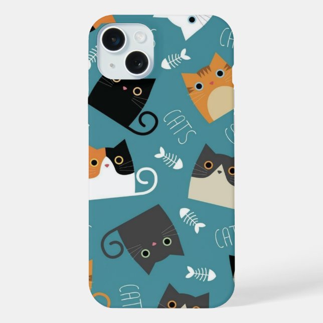 FUNDA PARA iPhone GATO ADORABLE (Reverso )