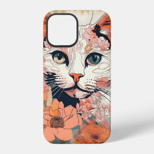 Funda Para iPhone 12 Gato Artístico