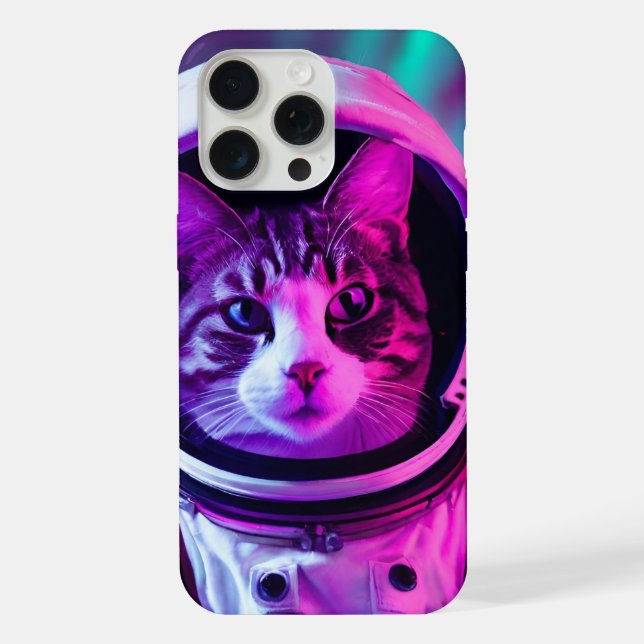 Funda Para iPhone gato astronauta (Reverso )