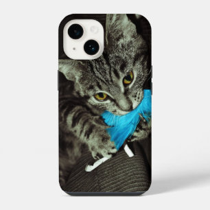Funda Para iPhone 14 Gato atigrado con pluma de Shirley Taylor