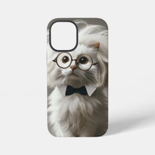 Funda Para iPhone 12 Mini Gato Blanco Lindo - Personalizado