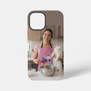 Funda Para iPhone 12 Mini Gato Blanco Lindo – Personalizado