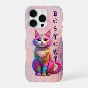 Funda Para iPhone 16 Pro gato caprichoso