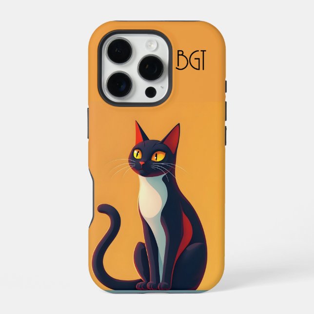 Funda Para iPhone Gato Curioso (Reverso )