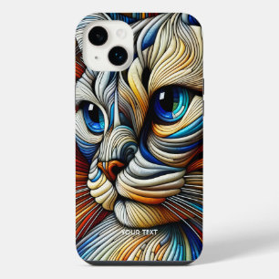 Funda Para iPhone 14 Plus Gato de fantasía suave estilo Art déco