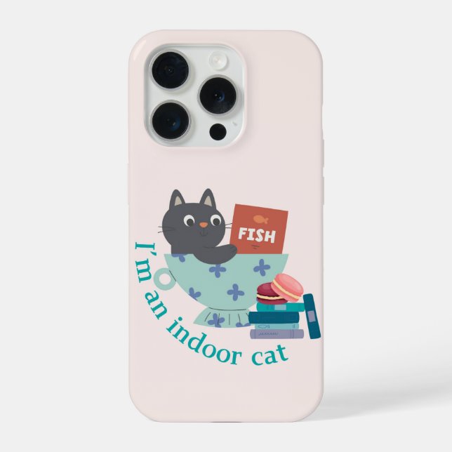 Funda Para iPhone Gato de Interior (Reverso )