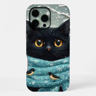 Funda Para iPhone 16 Pro Max Gato de Invierno Mágico