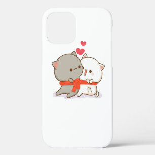Funda Para iPhone 12 Gato de melocotón de mochi lindo