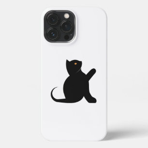 Funda Para iPhone 13 Pro Max Gato diciendo hola