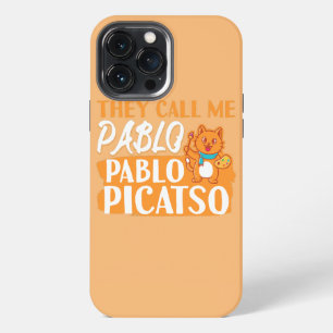 Funda Para iPhone 13 Pro Max Gato divertido historia del arte Pablo Picatso ama