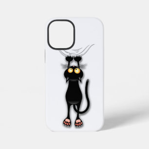 Funda Para iPhone 12 Mini Gato divertido Personaje Rascando Tela
