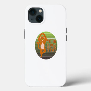 Gato divertido y lindo haciendo yoga. diseño diver
