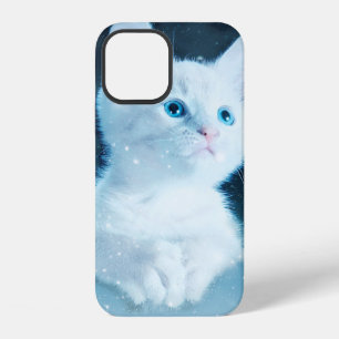 Funda Para iPhone 12 Gato gatito nieve arte animal naturaleza