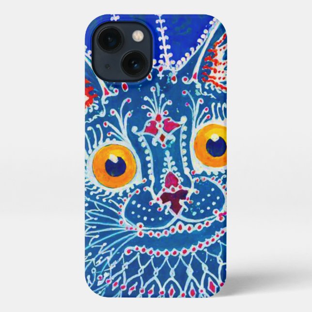 Funda Para iPhone Gato gótico azul (Reverso )