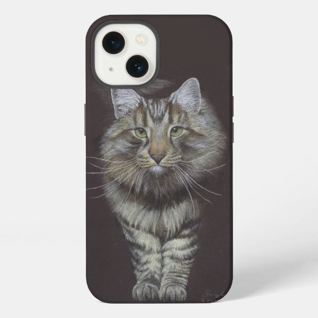 Funda Para iPhone Gato Maine Coon (Reverso )