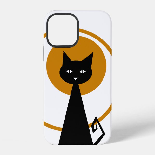 Funda Para iPhone Gato Negro (Reverso )