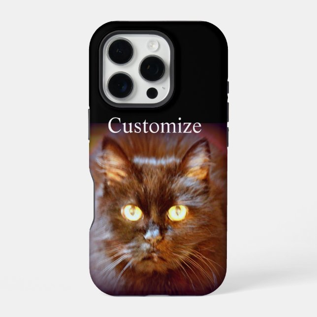 Funda Para iPhone gato negro (Reverso )
