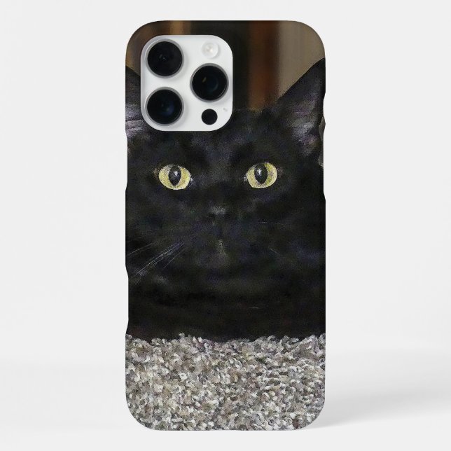 Funda Para iPhone Gato Negro (Reverso )