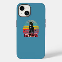 Gato negro retro vintage