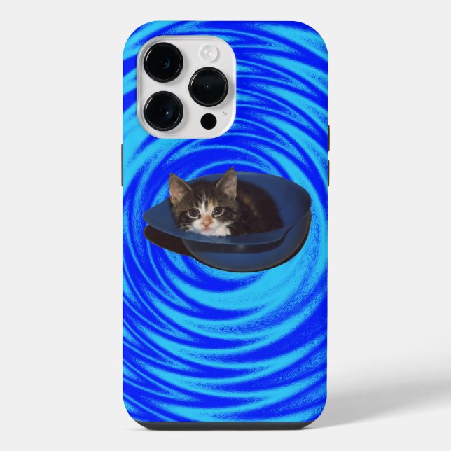 Funda Para iPhone Gato psicodélico (Reverso )