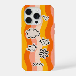 Gato Retro Adorable con acentos