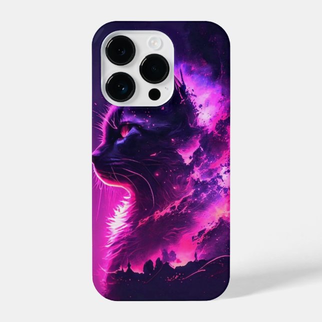 Funda Para iPhone Gato rosado (Reverso )