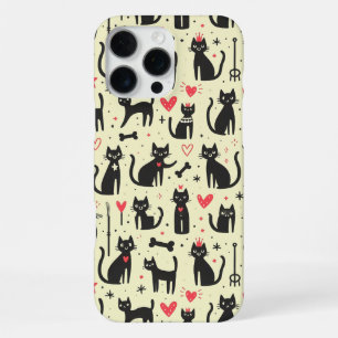 Funda Para iPhone 16 Pro Max Gatos cortos en diferentes posiciones