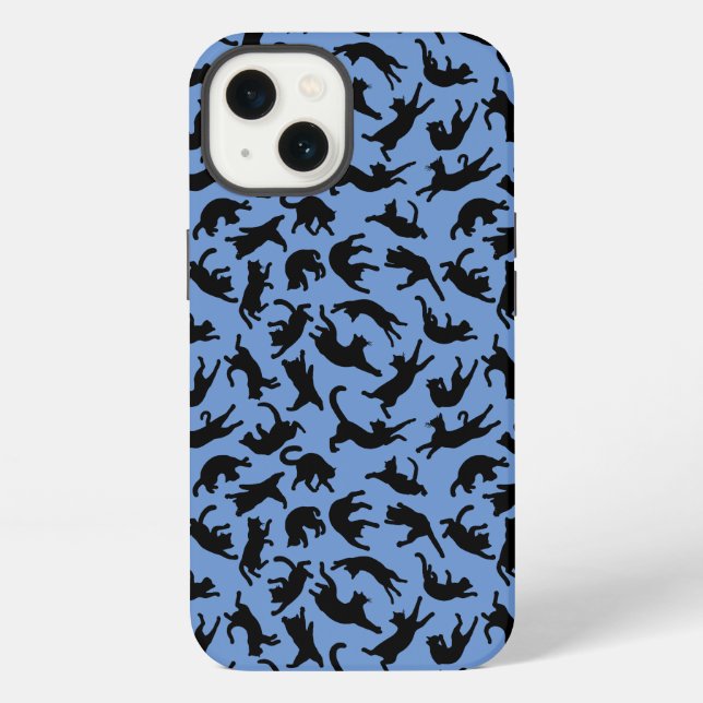 Funda Para iPhone Gatos dando volteretas (Reverso )