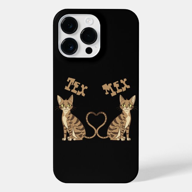 FUNDA PARA iPhone GATOS DE BENGAL DE DOS CUTAS (Reverso)