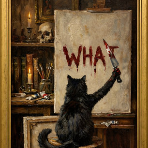 gatos raros en pinturas del renacimiento Gato Negr