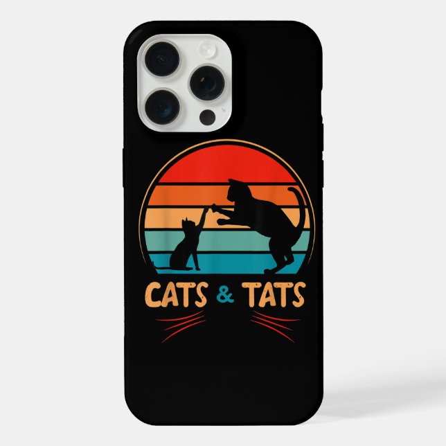 Funda Para iPhone Gatos & Tats - Gato  (Reverso )