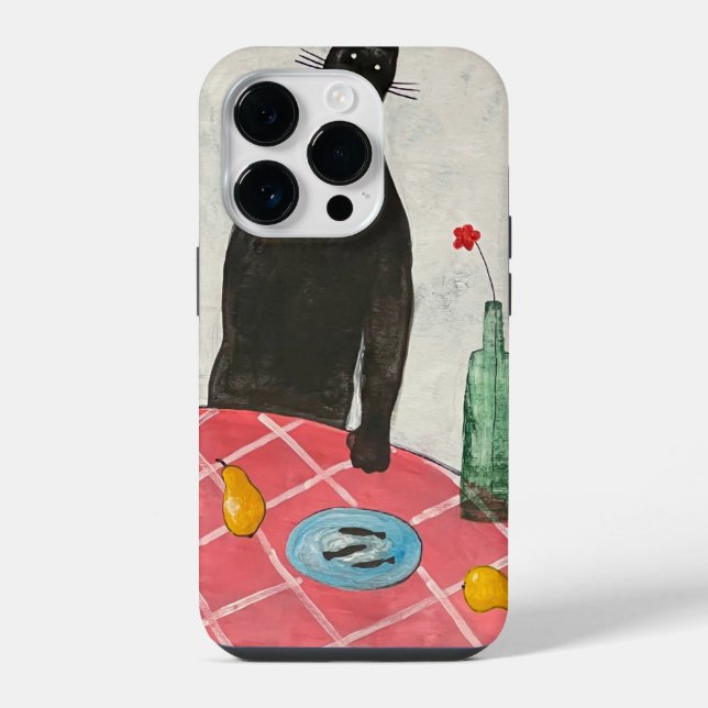 Funda Para iPhone Gatos y peces (Reverso )