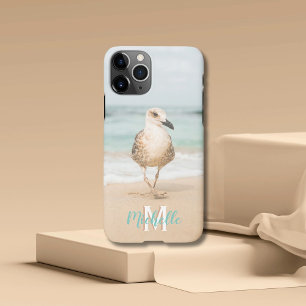 Funda Para iPhone 11Pro Gaviota Linda En Playa Soleada Y Océano Azul