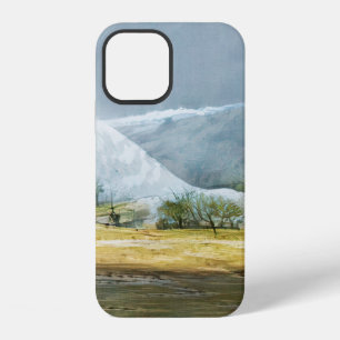 Funda Para iPhone 12 Géiseres en el valle de Kamchatka. Pintura al óleo
