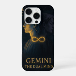 Funda Para iPhone 16 Pro Gemini Zodiac Art – Celestial Twins and Duality