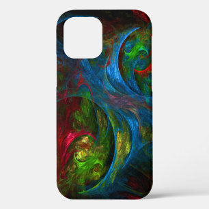 Funda Para iPhone 12 Génesis Arte abstracto azul