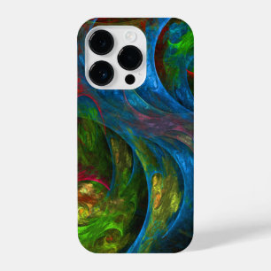 Funda Para iPhone 14 Pro Génesis Arte abstracto azul