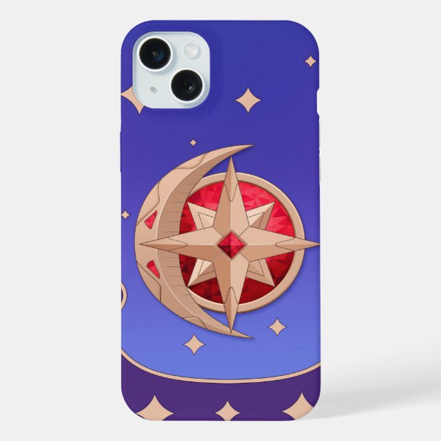 Funda Para iPhone Genshin Impact Mona (Reverso )