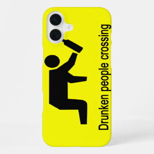 Funda Para iPhone 16 Plus Gente borracha cruzando ⚠ Señal tailandesa ⚠