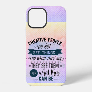Funda Para iPhone 12 Gente Creativa Cita Arte de Palabras