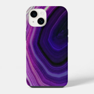 Funda Para iPhone 14 Géoda de Morado Girado Caído