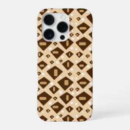 Funda Para iPhone 16 Pro Geometría de tonos terrosos