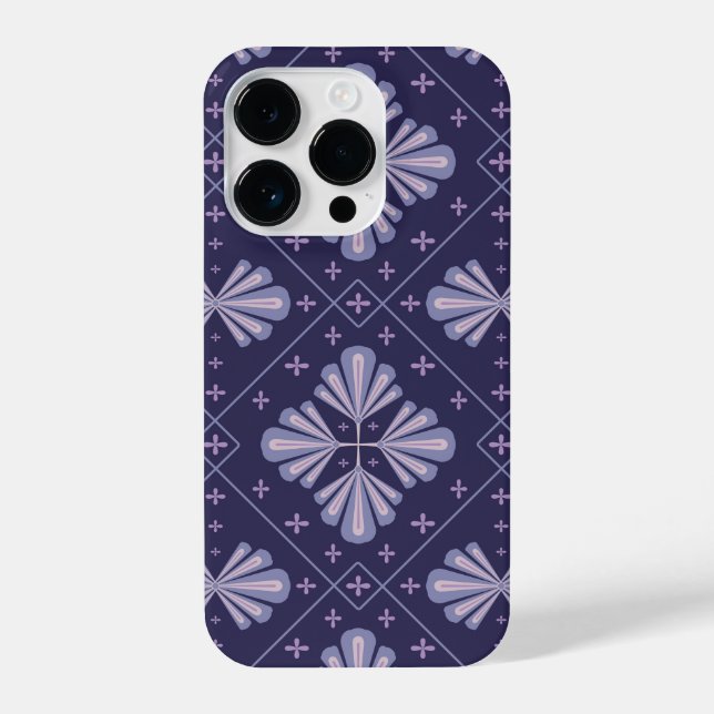 Funda Para iPhone Geometric Flower Petals Abstract Repeat Pattern (Reverso )