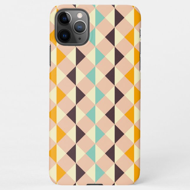 Funda Para iPhone Geometric pattern overlapping diamonds & triangle (Reverso)